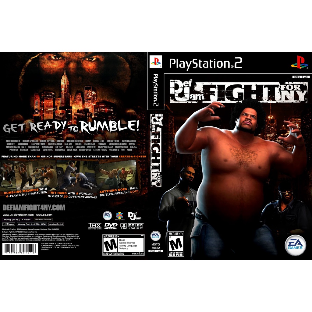 Def Jam: Fight for NY ROM, PS2 Game