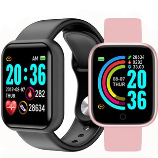 Smartwatch Relógio Inteligente D20 Pro Y68 Top Novidade Batimento Cardíaco Passos Esporte Masculino Feminino Atualizado foto na Tela