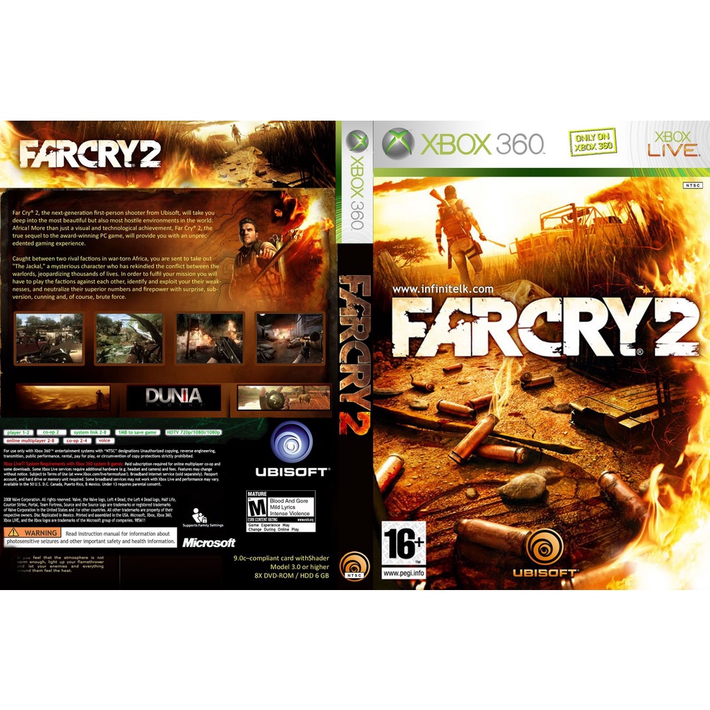 Far Cry 2 - Xbox 360 Mídia Física Usado - Mundo Joy Games - Venda, Compra e  Assistência em Games e Informática