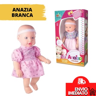 Boneca Nina Grávida 28 Cm Plástico c/ Bebê e Acessórios - 145878