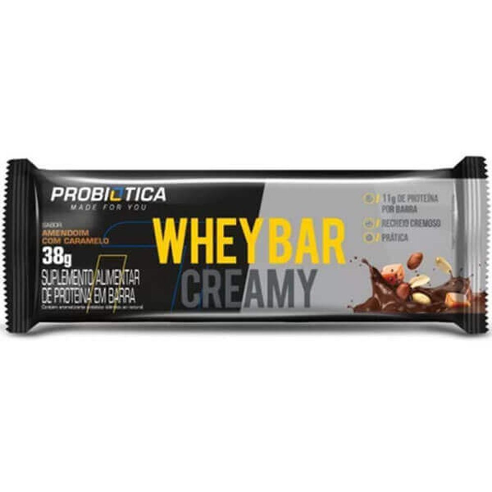 Barra De Proteína Whey Bar Creamy - (1 Unidade de 38g) - Probiotica