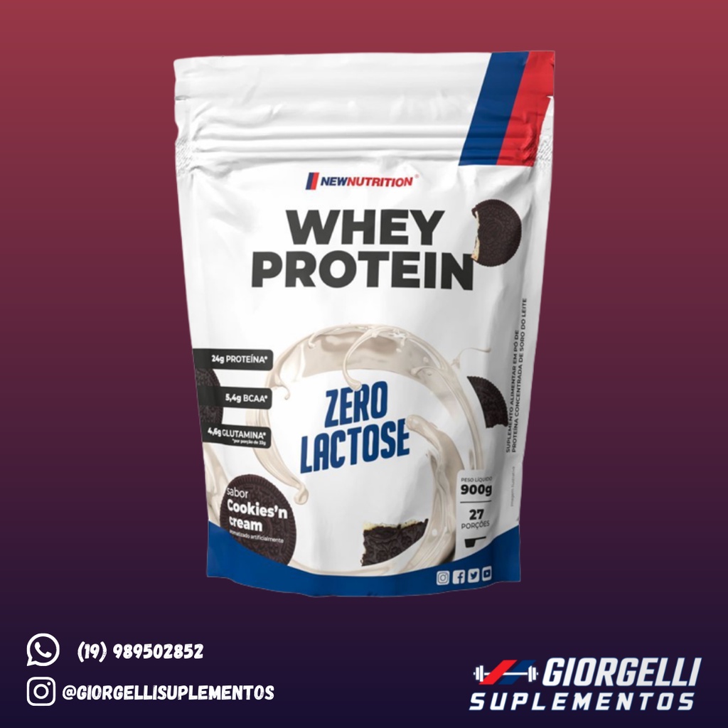 Whey Protein Zero Lactose 900g NewNutrition