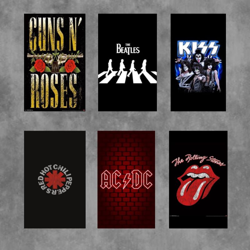 kit placas rock | Shopee Brasil
