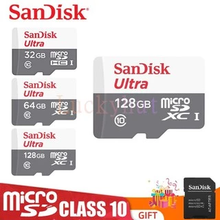 Cartão De Memória Sandisk Ultra 256GB 128GB 64GB 32GB 16GB Micro SD C10 A1 80mb
