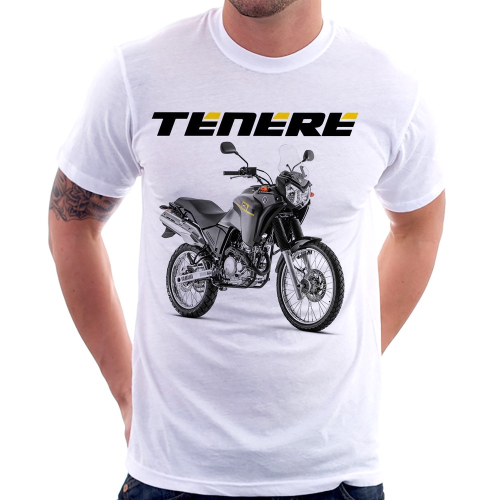 Camiseta Masculino Algodão Desenho Moto Trilha Motocross Enduro