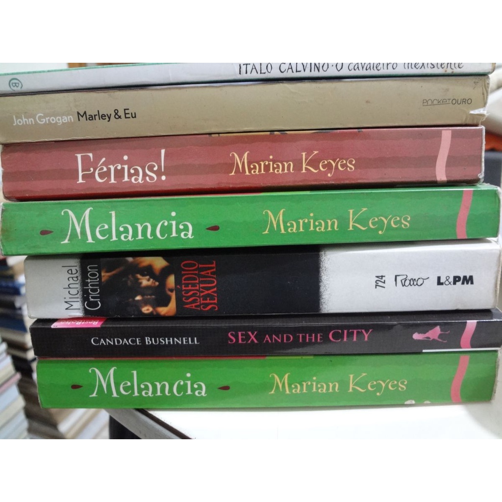 Livros De Bolso Romances Exodus Leon Uris Sex And City Assédio Sexual Michael Crichton 0506