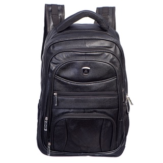 Mochila Masculina Reforçada Grande P/ Notebook Couro