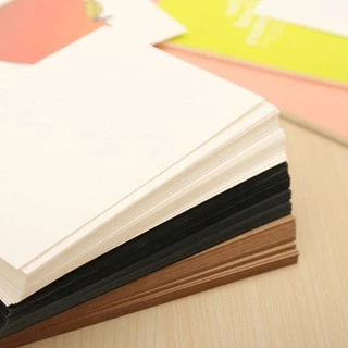 Cartões Índice Em Branco 3 Cores , Cartão De Papel Kraft Mensagem Presente DIY Preto Vermelho