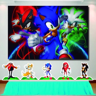 Display Painel de chão para foto Sonic e Tails