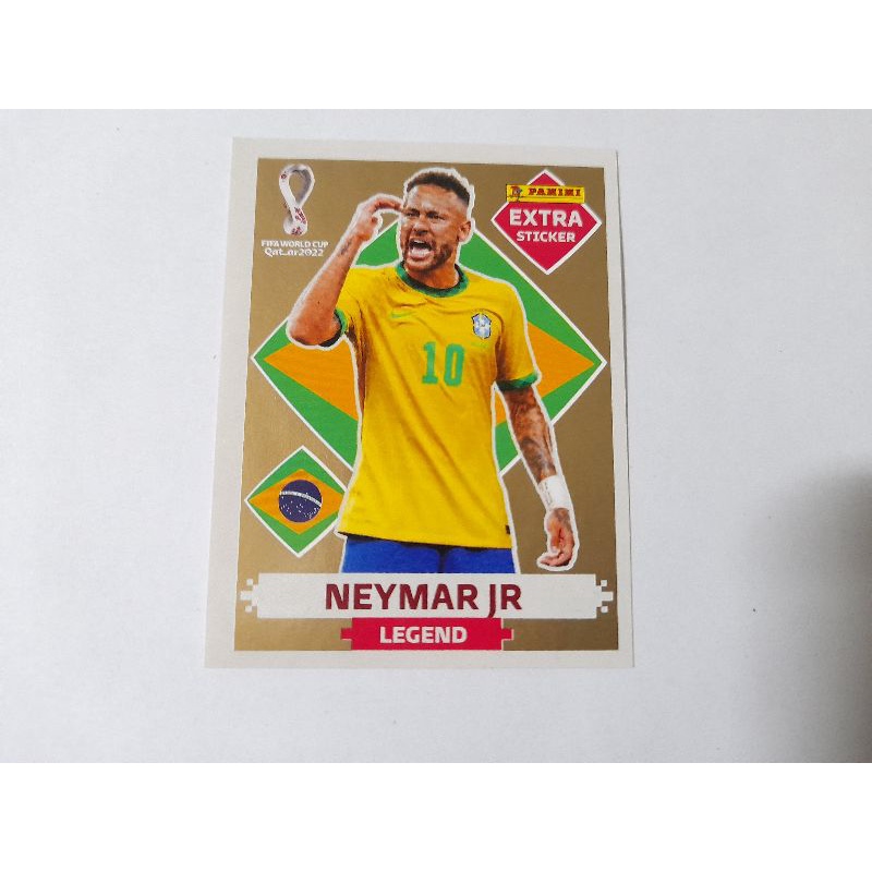 Figurinha Legend Do Neymar De Ouro Copa Do Mundo 2022