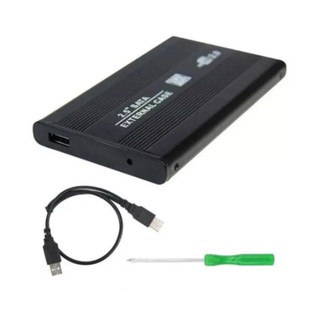 Case Hd 2,5 Sata Notebook Usb 2.0 Gaveta Alumínio Externo