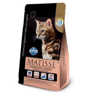 Racao Farmina Matisse Gatos Adultos Castrados Salmao - 7,5kg
