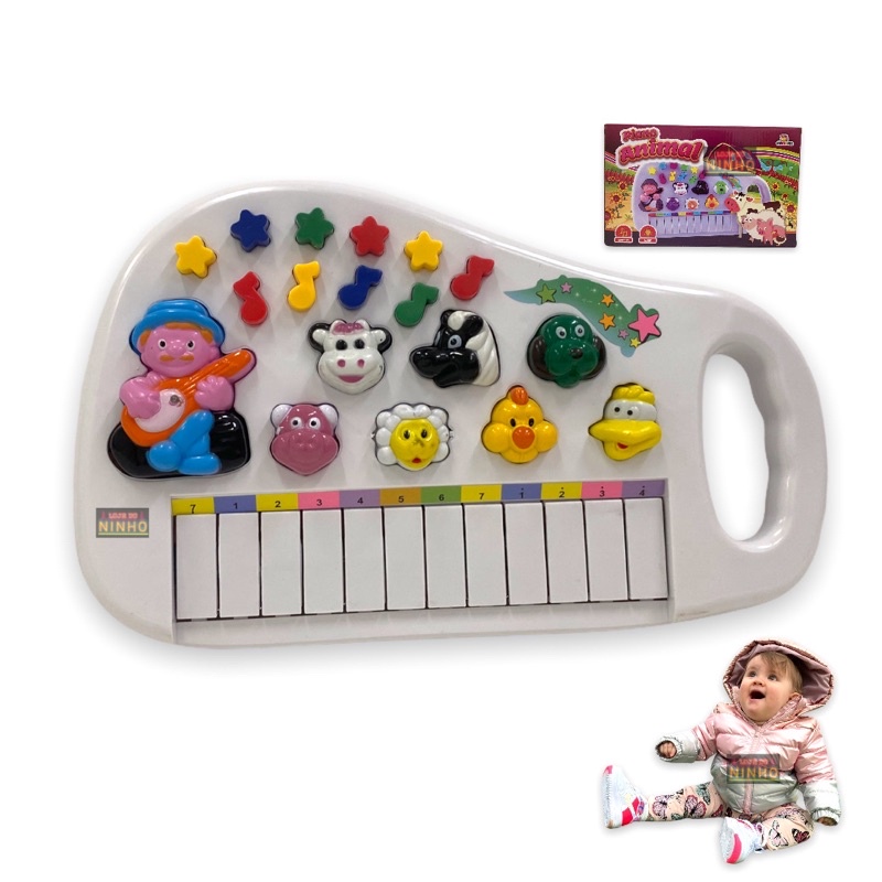 Brinquedos para bebês de 1 ano Meninas, 2 em 1 Brinquedos Musicais, Piano  Infantil e Tapete de tambor eletrônico com 2 varas, cobertor de chão de  aprendizagem, birthda