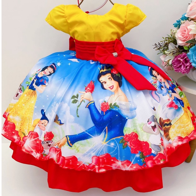 Vestido de branca de neve 2024 de luxo