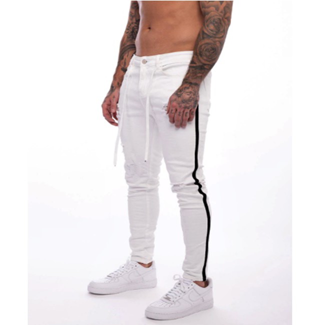 Calça Jeans Masculina Branca Não Transparente Acabamento Top - La MoDa  Colella - Calças Jeans Masculina - Magazine Luiza