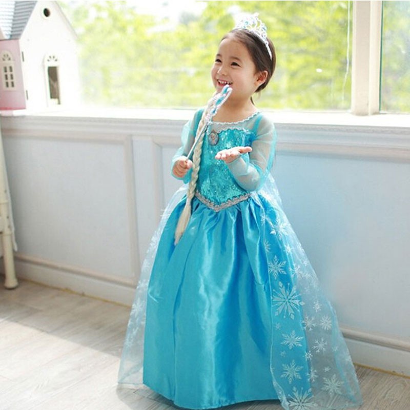 Vestido Frozen Cinderela Infantil Bebê com Capa 4 ao 12