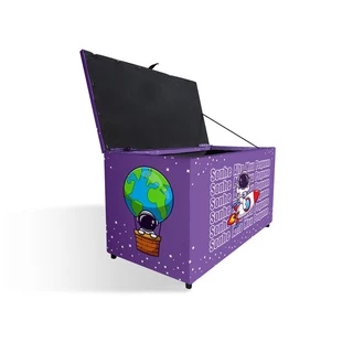 Baú Puff Caixa para guardar brinquedos e objetos - IFT01