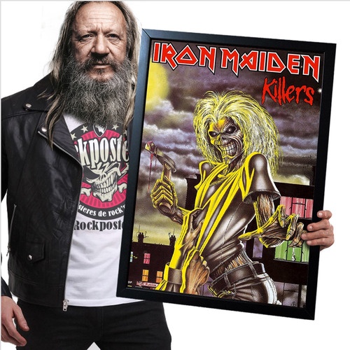 Quadro Com Moldura Iron Maiden 21 Tamanho A2 60x42cm Lindo