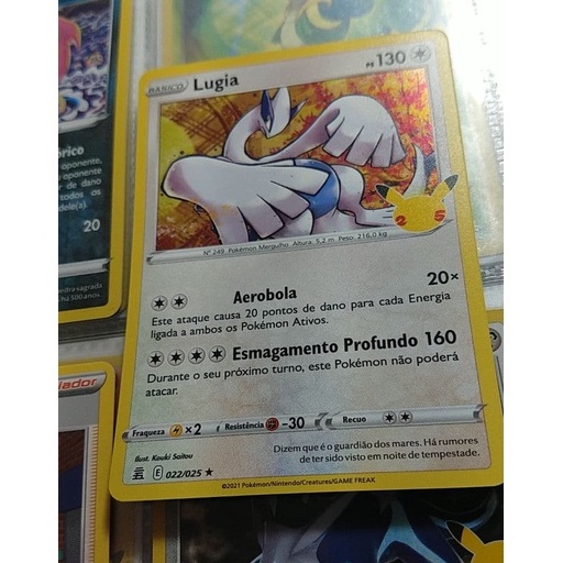 Copag - Pokémon - Essa é a semana do Lugia! 🤩 Pokémon número #249 da  segunda geração. O que vocês sabem sobre esse pássaro lendário? 🤓  -------------------- Pokémon da Semana - #249 