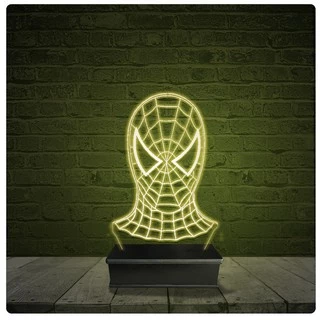 Led Luminária Acrílico Abajur - Homem Aranha 2