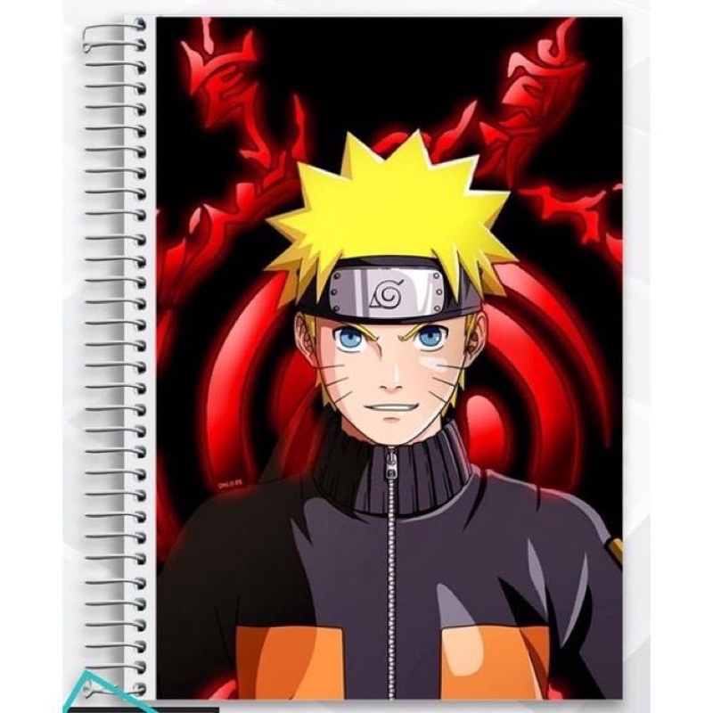 Capa Adesivo para Caderno Anime Naruto Desenho