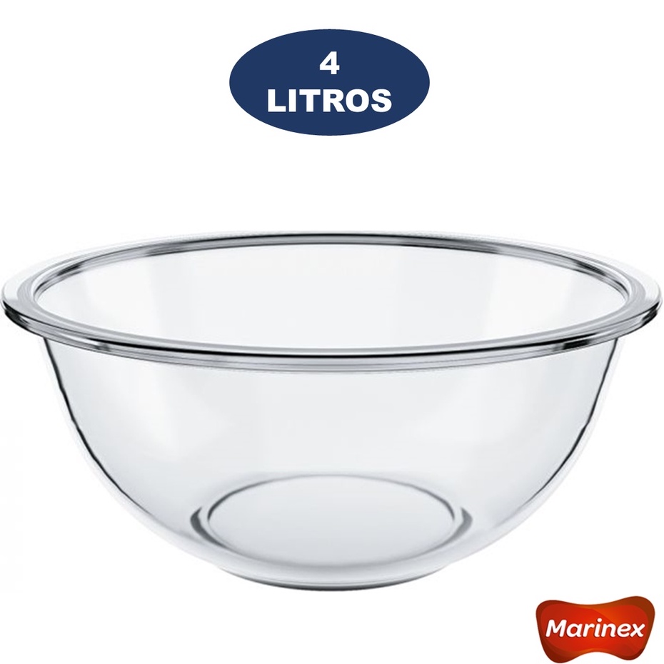 Tigela de Vidro Plus 4L Marinex Nadir