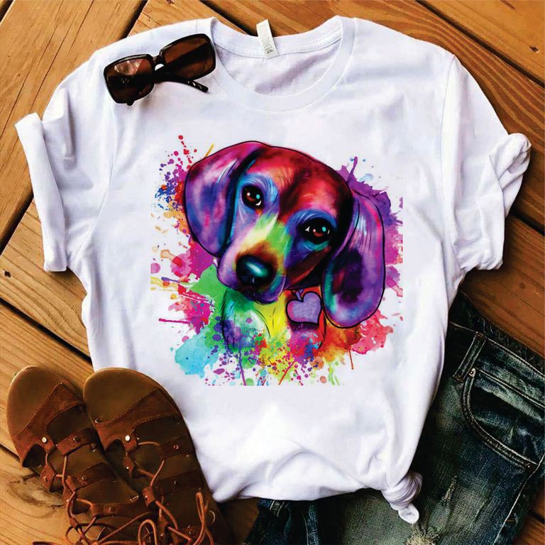 Transfert (décalcomanie) Pour T-shirt – Motif Chiot Beagle, Pour Impression Textile Maison, Sport