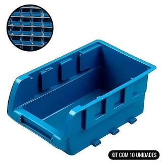 Caixa Plástica N°3 Azul Porta Componentes Prática Kit Com 10 Peças 3A MARCON em Oferta na Shopee