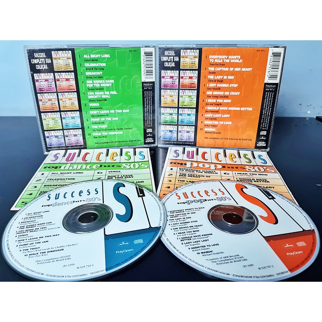 CDs Success Top Pop e Top Dance Hits 80's | Shopee Brasil