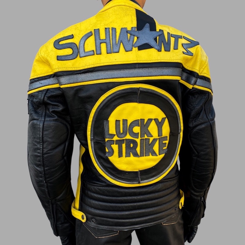 Jaqueta Lucky Strike Racing em Couro Legítimo | Shopee Brasil