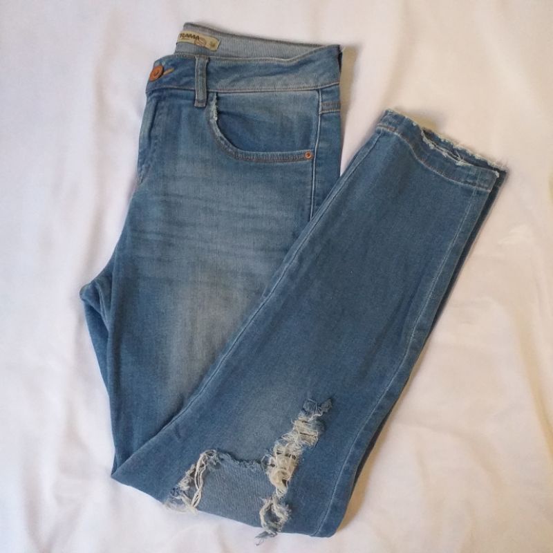 Calça jeans 2024 feminina trama