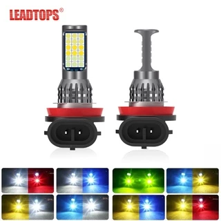 1 Par 36 Smd Lâmpada De Nevoeiro Auto Tricolor Carro Levou Luz H11 H4 H3 H7 H1 9005 HB3 9006 HB4 Dia Correndo Automotivo LED
