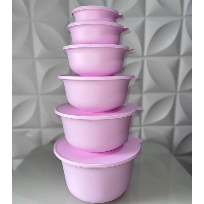 Kit Pda Bea Aloha Rosa Completo 6 Peças Tupperware | Shopee Brasil