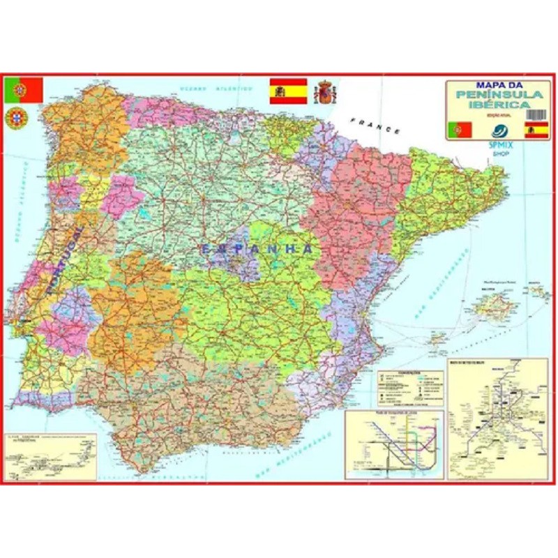 mapa portugal em Promoção na Shopee Brasil 2023