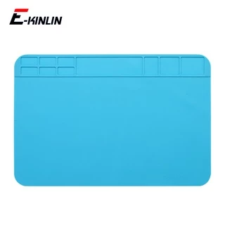 E-KINLIN Esteira De Solda Antiestática De Silicone Isolamento Térmico De 30x20cm Resistente Compatível Para Celular iPhone/Mesa