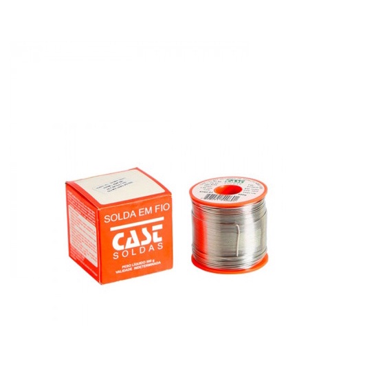 Rolo Carretel Solda Cast - 500 Gramas 1mm - Sn63% Pb37% 183MSX Com Resina