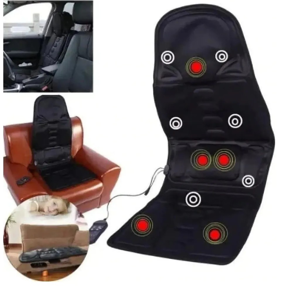 Assento Massageador Almofada P/ Cadeira Encosto Massagem | Shopee Brasil