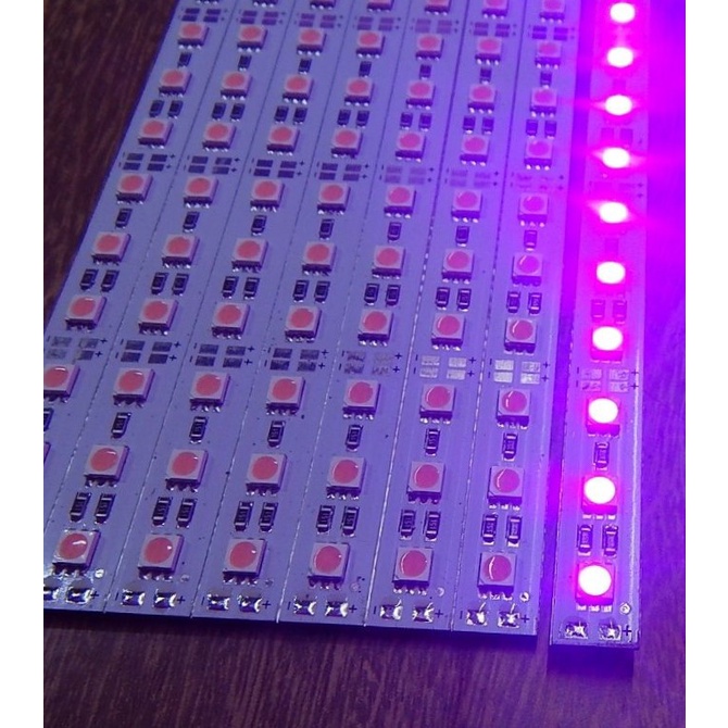 Kit 5 Barra Rígida Led 5730 12v 12w 50cm Rosa Pink | Shopee Brasil