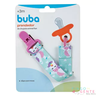 Prendedor De Chupeta Para Bebê Em Fita Unicórnio Buba