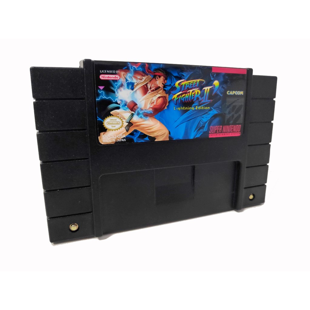 Street fighter 2 Lightning Edition Hack cartucho preto Shopee Brasil