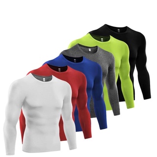 Camiseta Térmica Masculina Manga Longa com Proteção Solar UV 50+ Branca