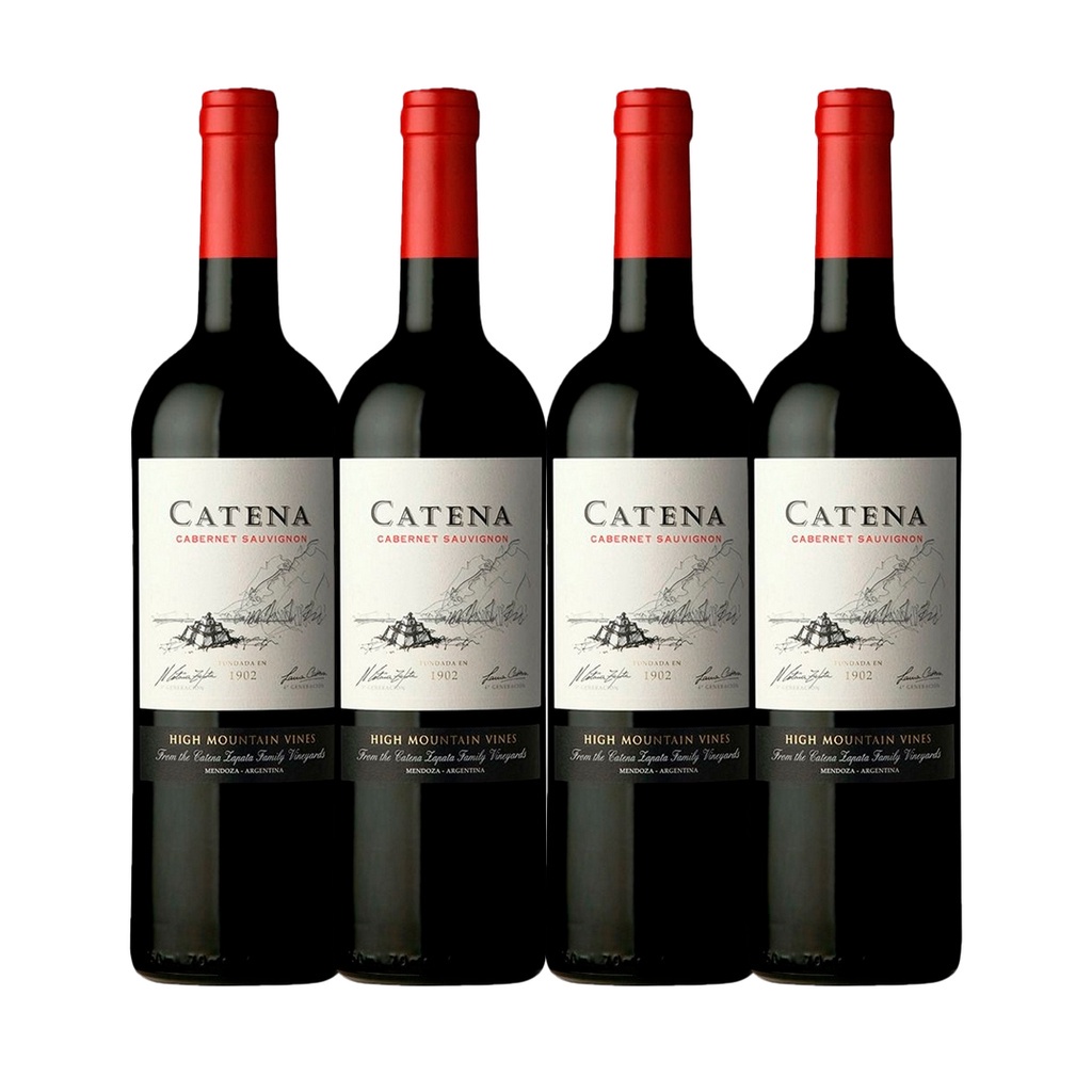 Kit Garrafas Vinho Catena Cabernet Sauvignon Ml Shopee Brasil