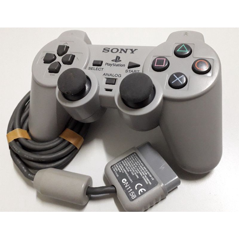 Controle Dual Shock Original Cinza para ps1 Fat funcionando perfeitamente.