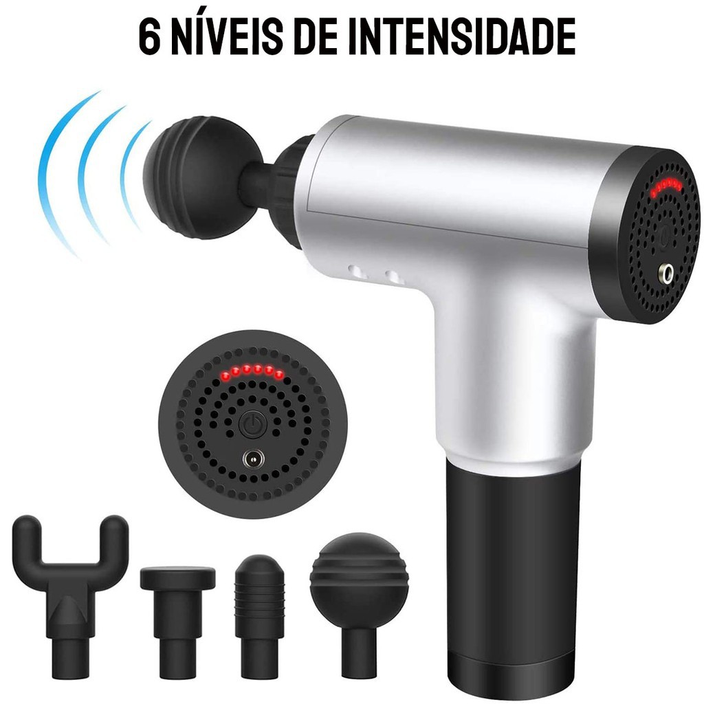 Pistola Massageadora Muscular Fisioterapia Fitness Relax 828