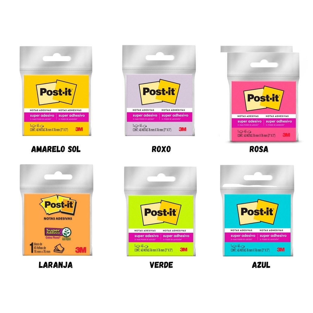 Post-It 76x76 - 45 folhas | Shopee Brasil