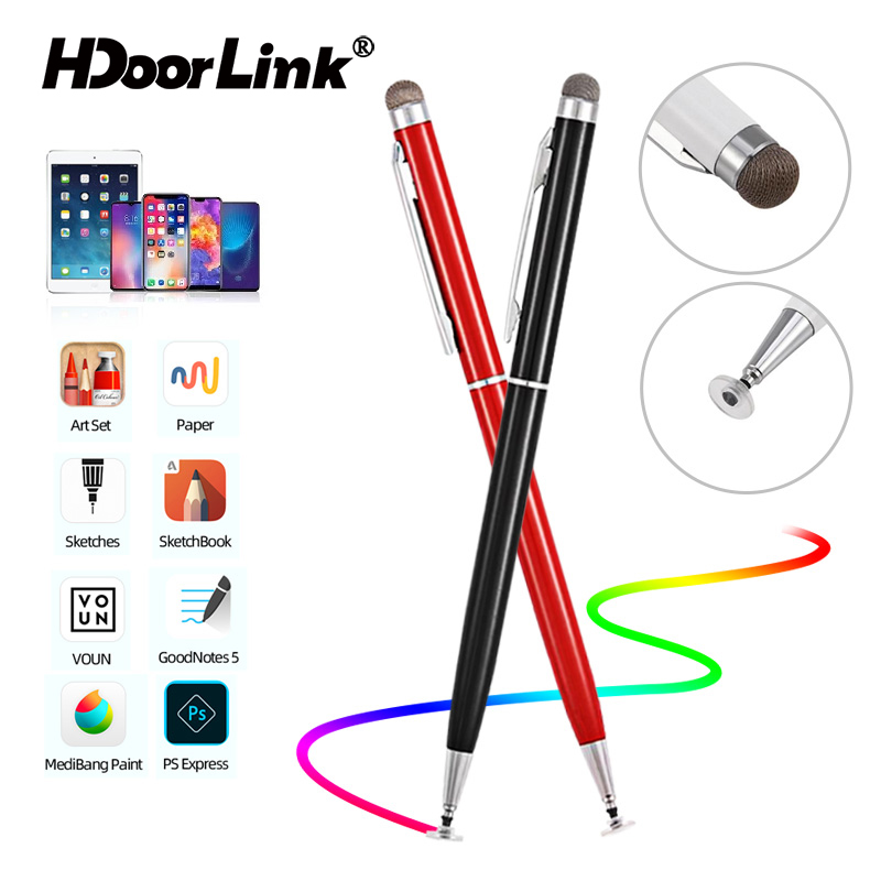 Confezione Da 6 Penne Stilo Universali Per Touchscreen – Compatibili Con IPad, IPhone, Tablet, Smartphone – Colori Assortiti