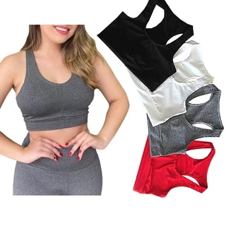 Top Nadador Suplex Liso Academia Fitness Menor Preço Roupas Femininas