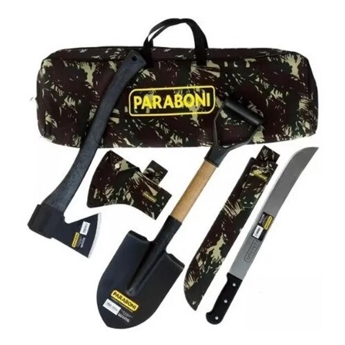 Kit acampamento escoteiro camuflado