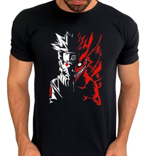 Camiseta Camisa Nuvem Vermelha Akatsuki Símbolos Naruto Shippuden Unissex  Preta 100% Algodão