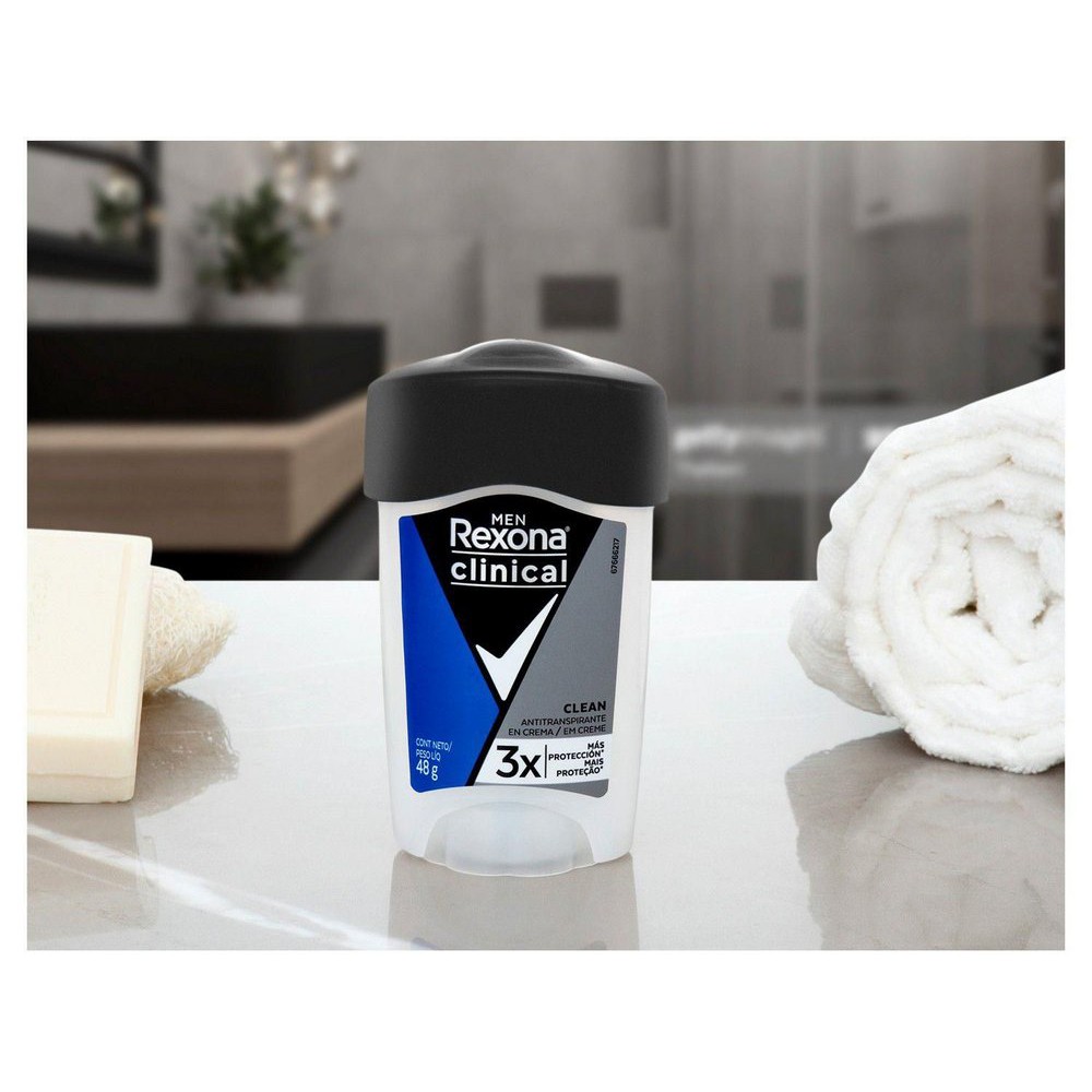 Desodorante Creme Rexona Clinical Masculino Clean 58g REXONA